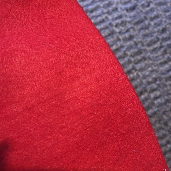 Vintage Style Needlepoint Christmas Stocking Santa In Chimney Wool Blend MCM - Picture 6 of 6